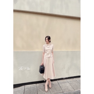 [ ẢNH THẬT ] LAYLA SET - Set áo cổ lệch & chân váy dài