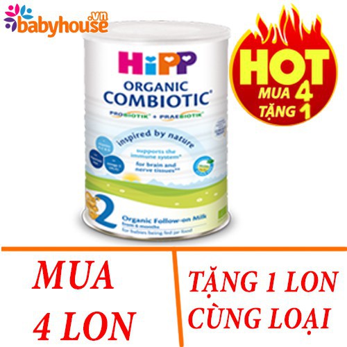 QUÀ TẶNG HOT | Sữa hipp số 1 800g Chính Hãng tặng 1 lon sữa hipp cùng loại khi mua 4 lon