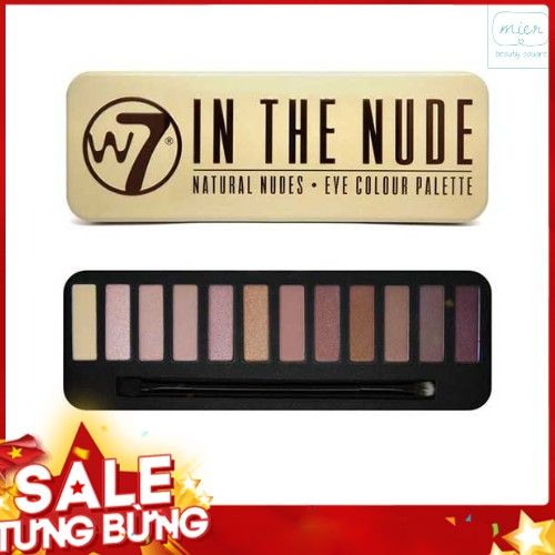 ( Chính hãng ) Phấn mắt 12 màu Dễ dùng hằng ngày W7 Colour Me Nude Natural Nudes 15.6g