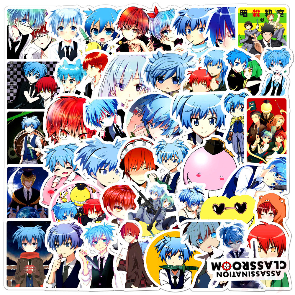 ❉ Assassination Classroom - Series 02 Anime Shiota Nagisa Korosensei Stickers ❉ 50Pcs/Set DIY Fashion Mixed Waterproof Doodle Decals Stickers
