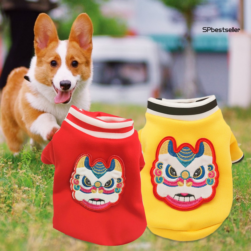 Áo khoác in hình sư tử dễ thương thời trang xuân đông cho thú cưng