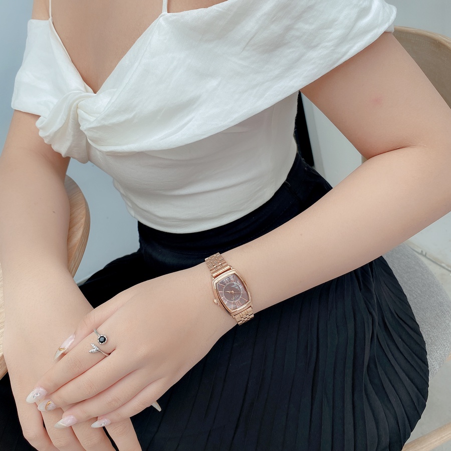 Đồng hồ nữ JA-1311 Julius Hàn Quốc dây thép (chọn màu)