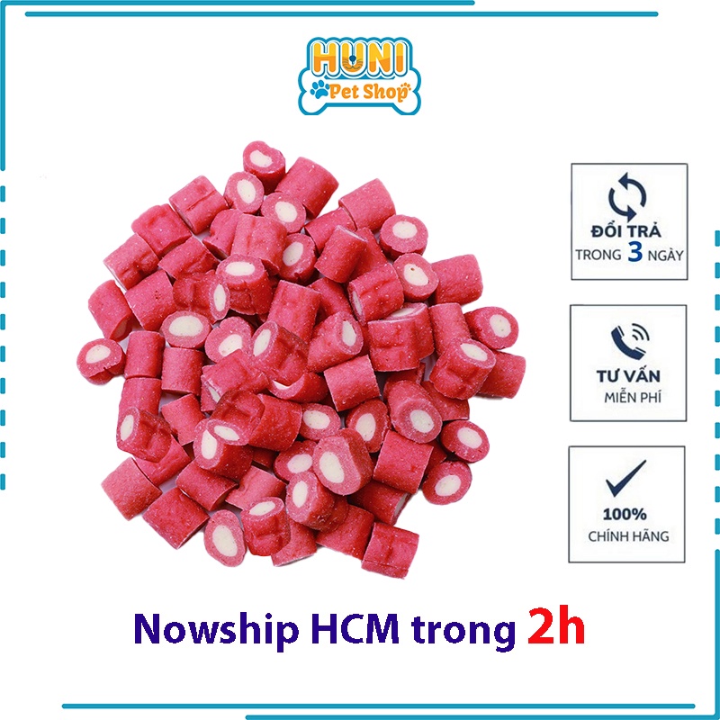 Phô mai bowow viên cuộn thịt gà BOW WOW 120g - Huni petshop