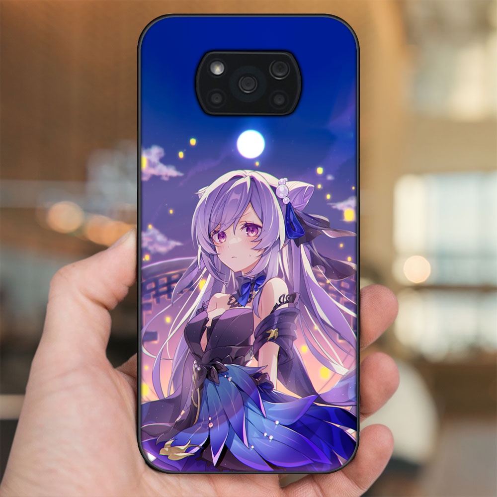 Ốp lưng Xiaomi Poco X3, Poco X3 Pro, Poco X3 NFC viền đen in hình Keqing Genshin Impact