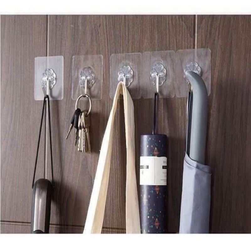 Móc dán tường trong suốt chịu lực tốt