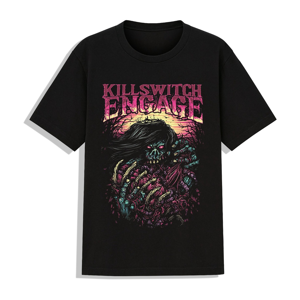 Áo Thun Unisex Tay Lỡ Form Rộng Hình Killswitch Engage In 1 Mặt Màu Đen