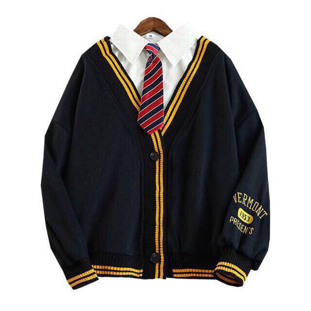 [ LẺ RẺ NHƯ BUÔN ] ÁO KHOÁC CARDIGAN VIỀN VÀNG | BigBuy360 - bigbuy360.vn