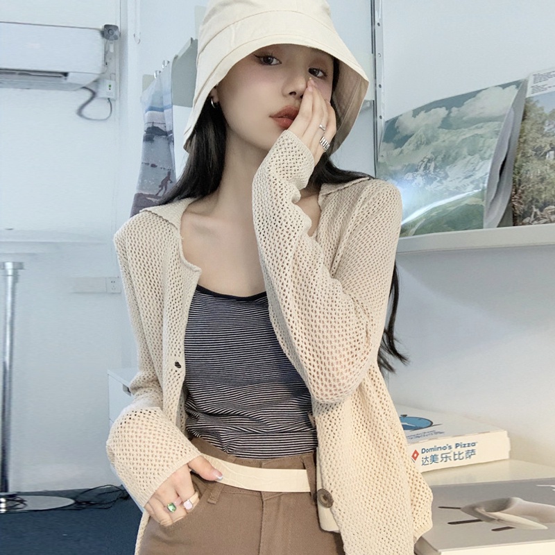 Áo Khoác Cardigan Mỏng Dáng Ngắn Phong Cách Retro Thời Trang Mùa Thu Dành Cho Nữ