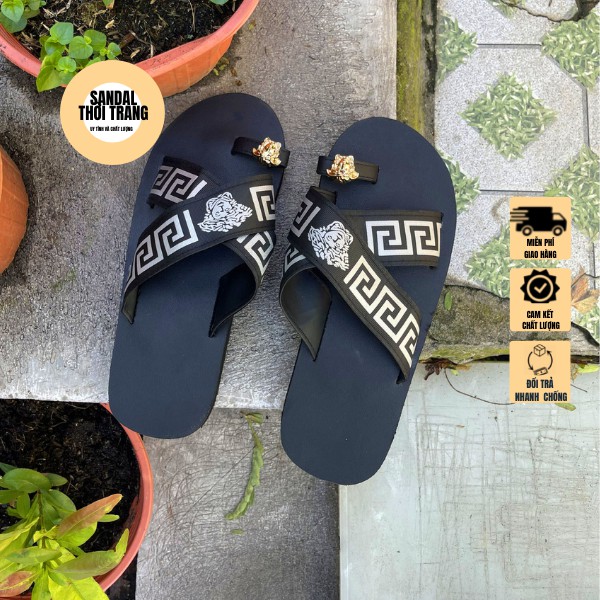 Dép sandal xỏ ngón nữ  nam quai chéo sandalthoitrang xăng đan quai chéo xỏ ngón  giá rẻ