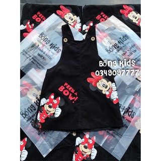 Yếm váy bé gái minnie đen