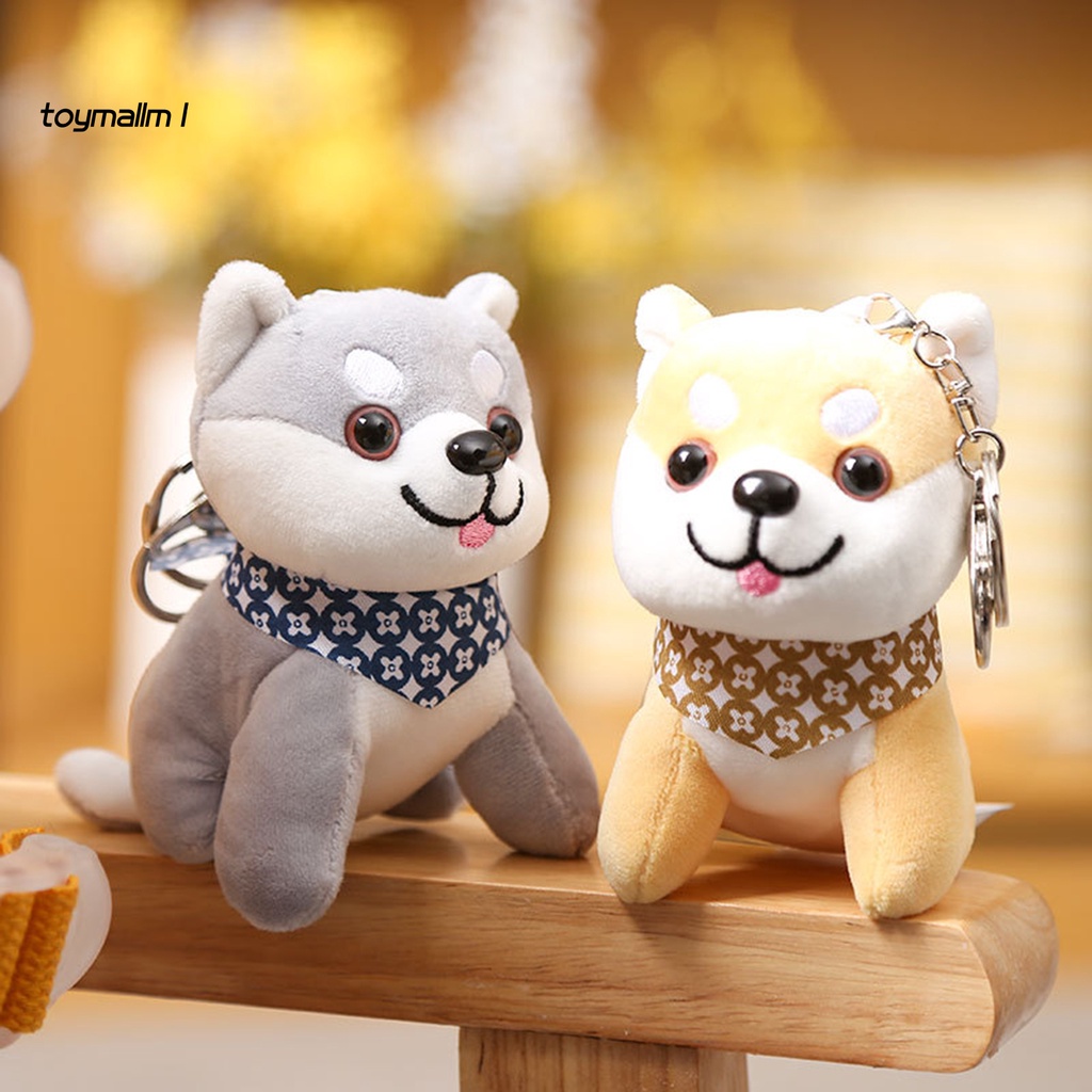 Móc Khóa Hình Chú Chó Shiba Nhồi Bông Dễ Thương