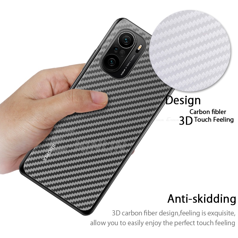 Set 5 Miếng Dán Sợi Carbon 3D Bảo Vệ Màn Hình Cho Xiaomi Mi 13 12 12X 12T 12S Ultra 11X 11i 11T 10i 11 10T Note 10 9T 9 Lite Pro SE Kính