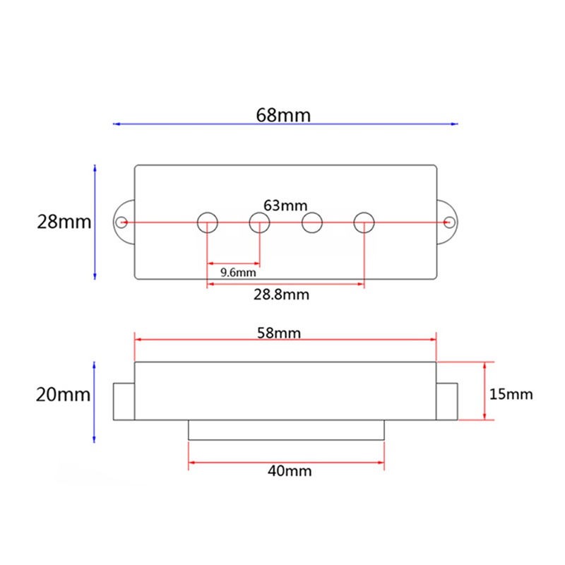 Bộ Cân Bằng EQ Preamp 3 Band Chuyên Dụng Cho Đàn Guitar Bass