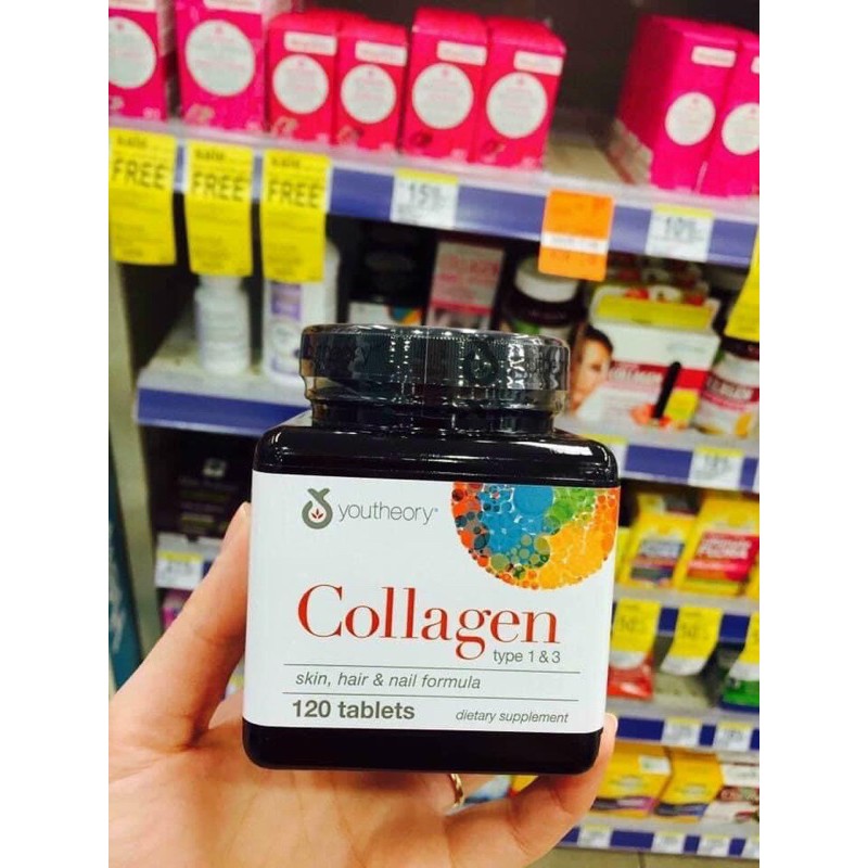 120 VIÊN COLLAGEN YOUTHEORY CỦA MỸ