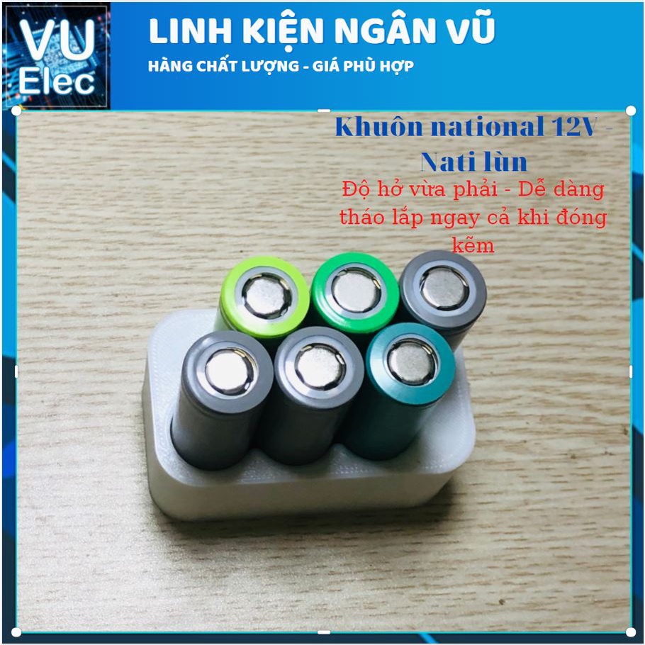 [DIY] Khuôn đóng pin National 12v - Nati lùn