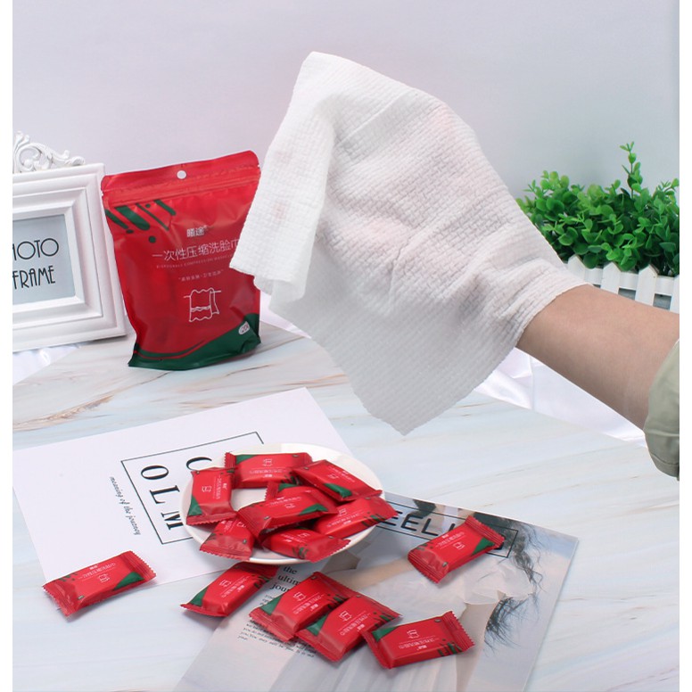 Khăn Ướt Thông Minh 🔥XẢ KHO🔥 Dạng Viên Kẹo Ép Khô Thuận Tiện Khi Mang Đi