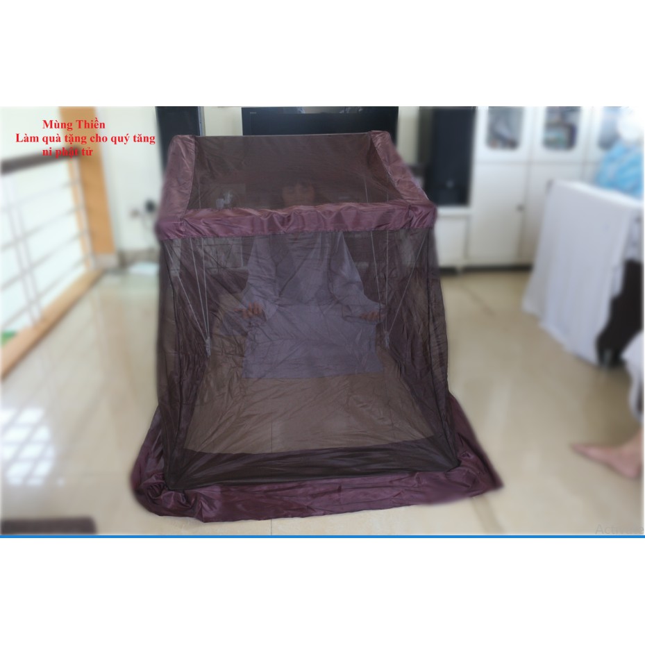 Mùng Thiền (Mùng làm quà tặng cho Quý Tăng Ni Phật Tử) kích thước 1m2 x 2m