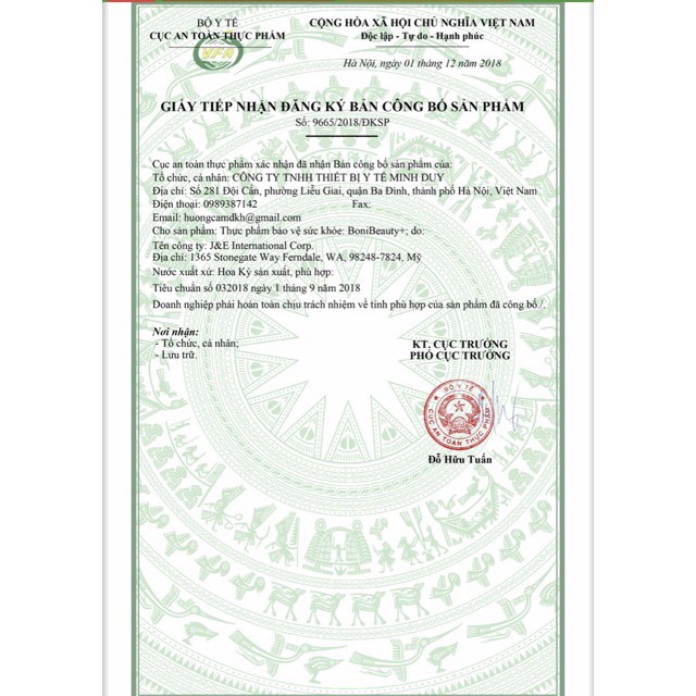 BoniBeauty Hộp 30 viên - Giúp bổ sung và cân bằng nội tiết tố nữ.