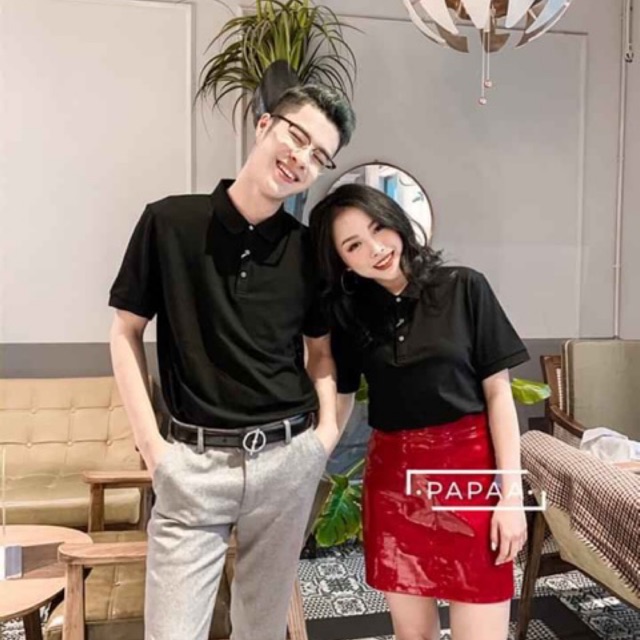 [Có ảnh thật] _ BST 10 màu POLO Áo đơn/áo đôi Cổ bẻ Hot Trend 2020