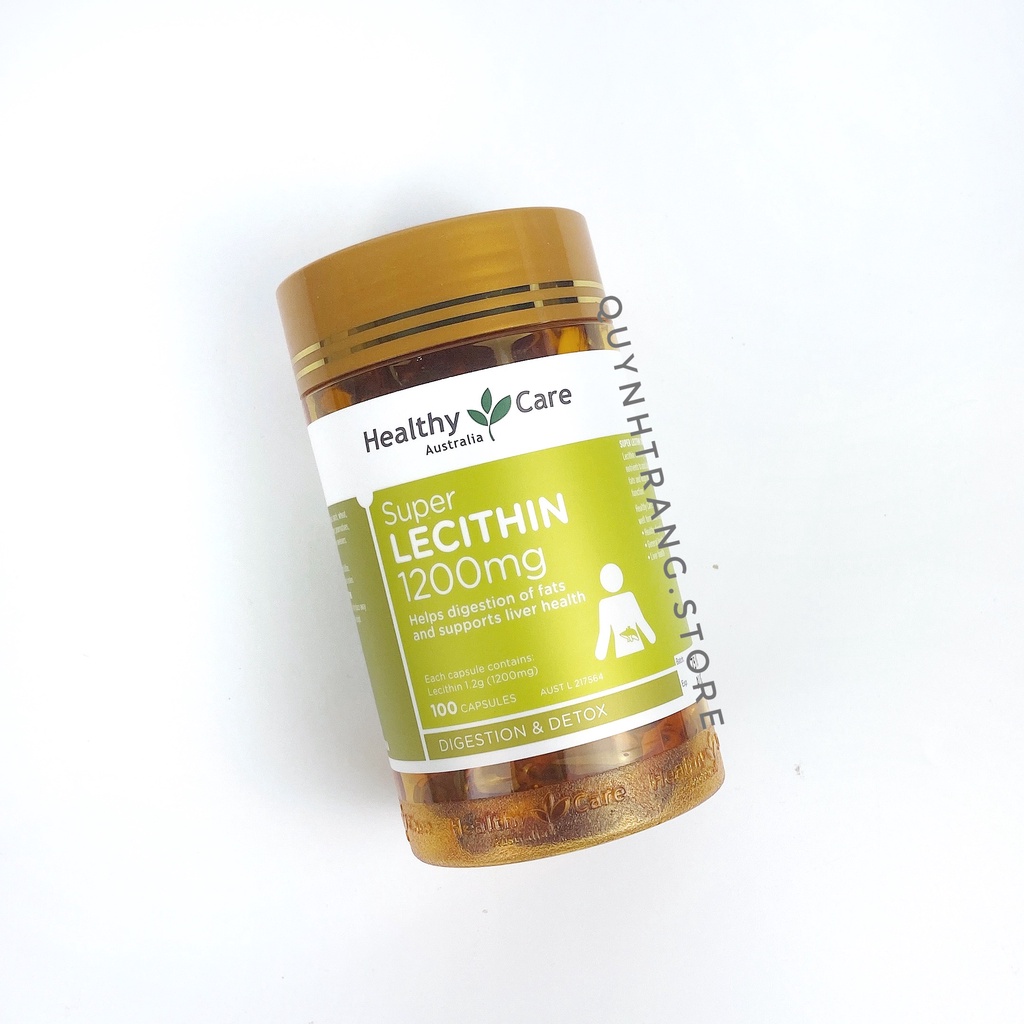 [Date 2024] Mầm đậu nành Healthy Care Lecithin 1200mg Úc 100 viên