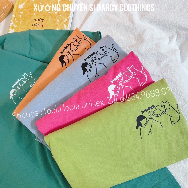 áo thun 3158 ✨ FREESHIP ✨ mẫu Kinder dễ thương áo phông unisex nam nữ