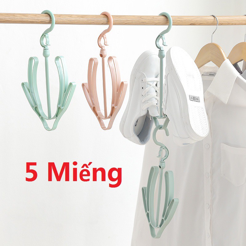 【Có hàng sẵn】Combo 5 Móc treo giày quần áo thông minh Áo Đa Năng