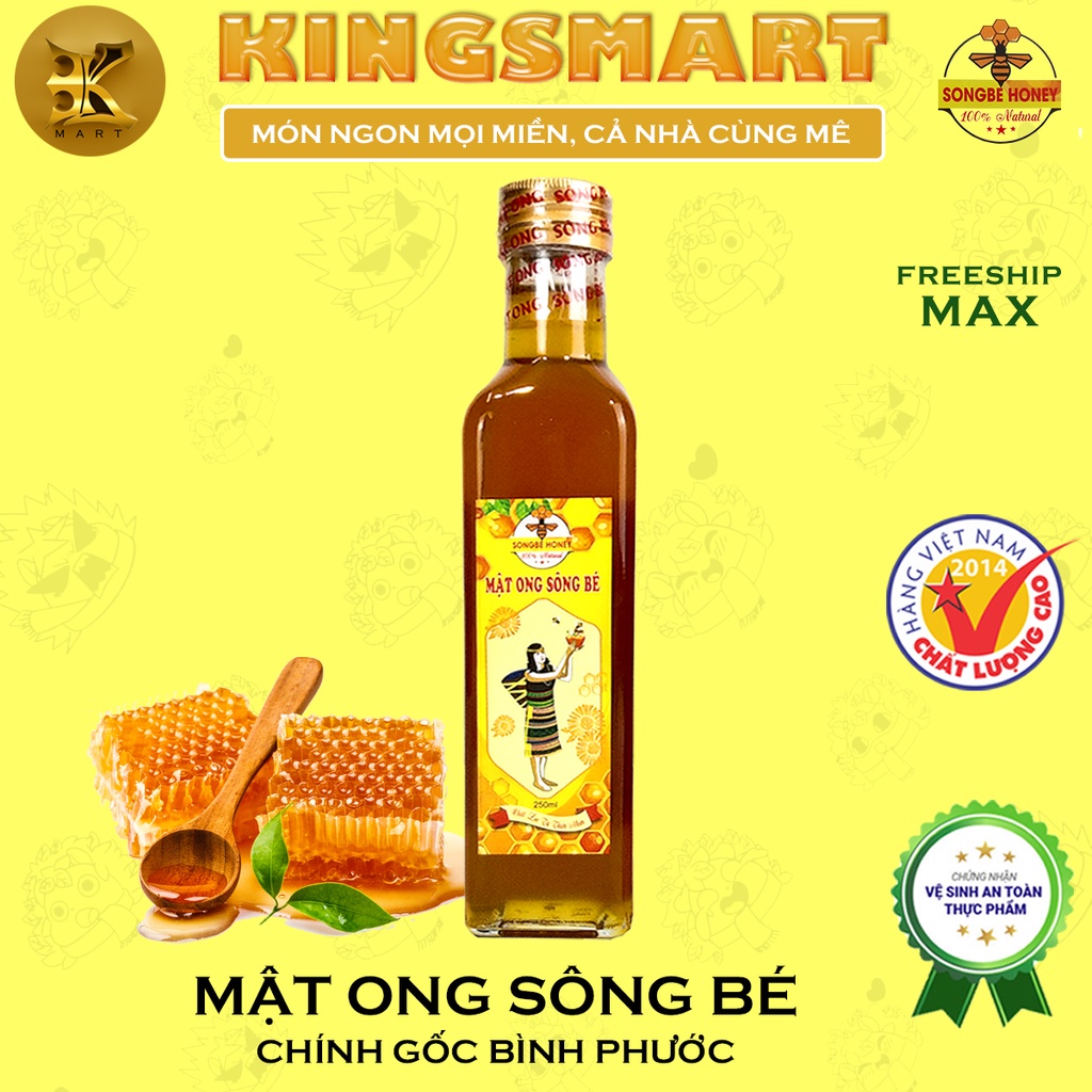 Mật ong SÔNG BÉ 250ml Tự Nhiên, An Toàn Và Sang Trọng