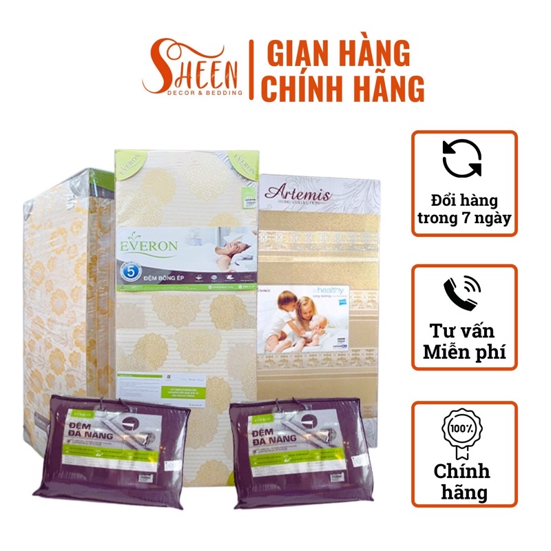Đệm bông ép EVERONcao cấp chính hãng 100%