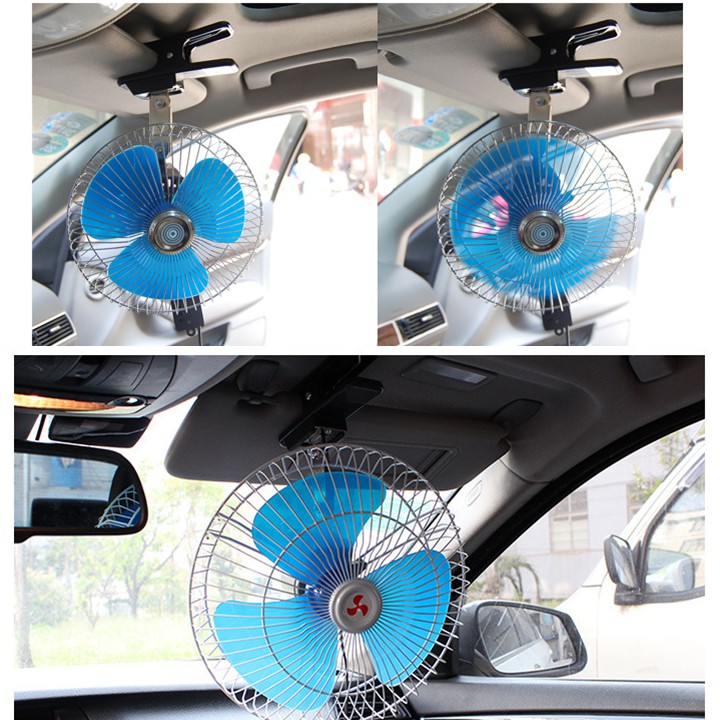 Quạt 12v hoặc 24v - 25w - Đường kính 27cm, Đầu tẩu dùng trong xe ô tô | BigBuy360 - bigbuy360.vn