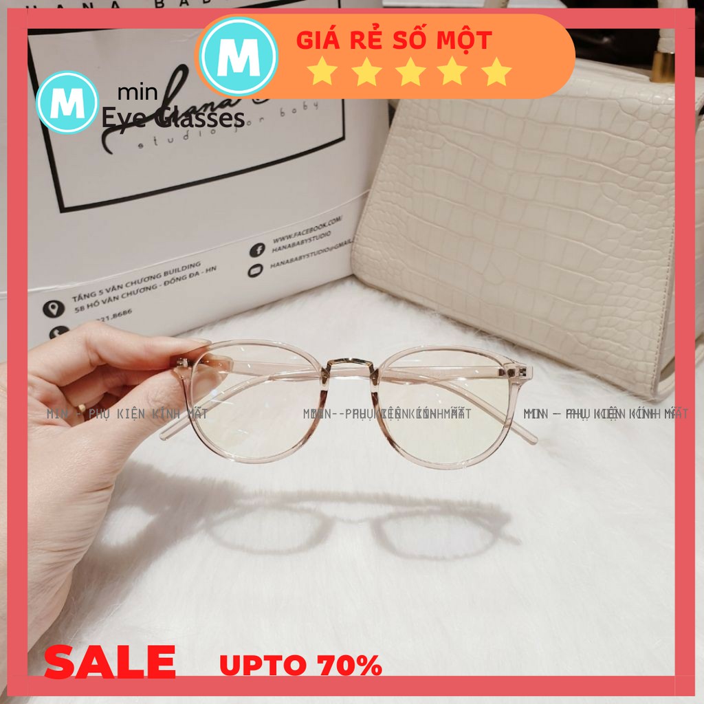 Gọng giả cận Hàn Quốc fom tròn mèo siêu dễ thương 209 - MIN eyewear