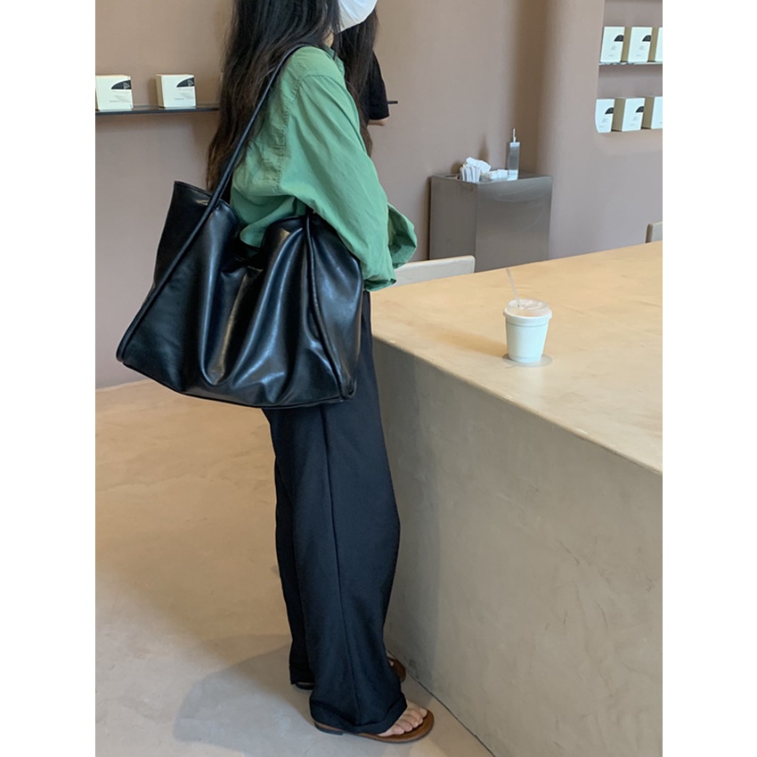 Niche Túi Xách Tote Một Vai Đa Năng Thiết Kế Đơn Giản