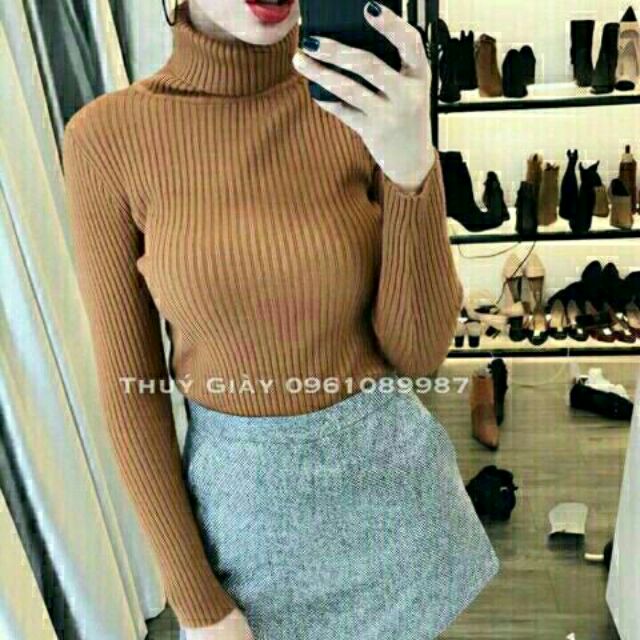 ÁO CỔ LỌ 15 phân ( 3 màu y hình )