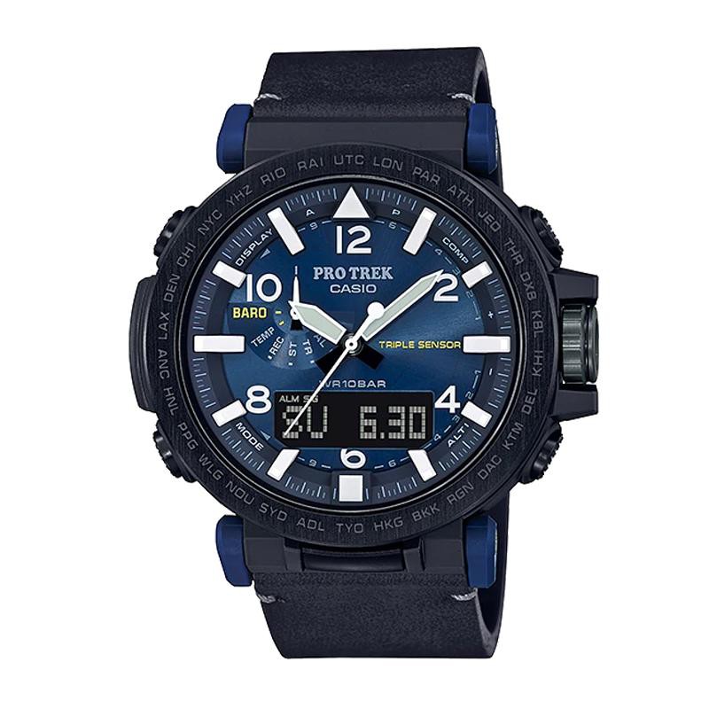 Đồng hồ nam dây da chính hãng Casio PRO TREK PRG-650YL-2DR