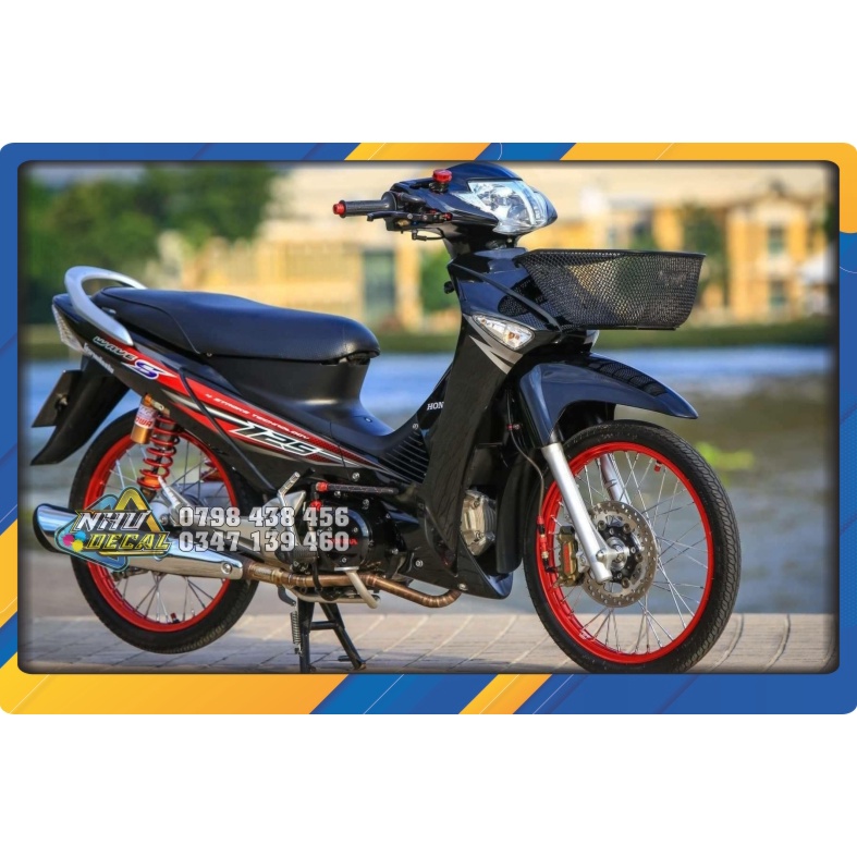 Tem rời WAVE S 125 cánh chim tem kiểu Thái