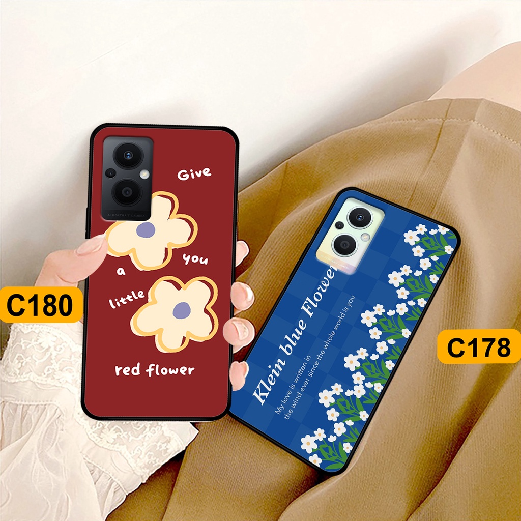Ốp Oppo Reno 7 4G - Reno 7 5G / Reno 7Z 5G in hình hoa cỏ nhẹ nhàng,họa tiết caro xinh xắn.ốp lưng chống sốc
