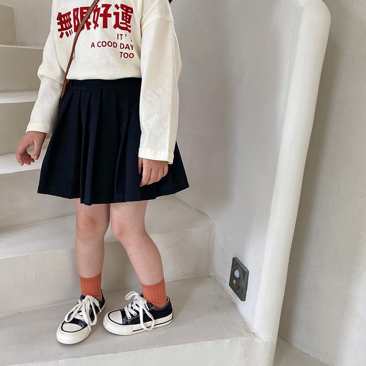 Chân Váy Xếp Ly Xuân Hè Phong Cách Học Sinh Hàn Quốc Mới Cho Bé Gái