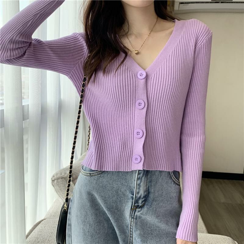 Áo Khoác Cardigan nữ cổ tim cực xinh