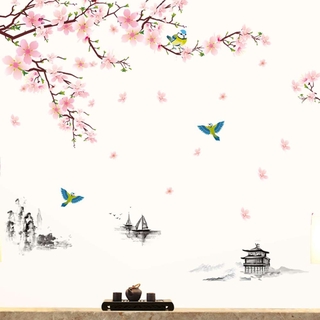 Decal Dán Tường Hình Cành Hoa Đào