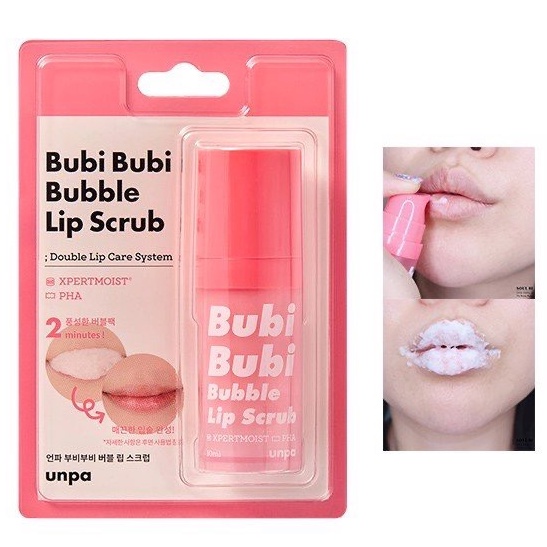 Tẩy Tế Bào Chết Môi Sủi Bọt Bubi Bubi Lip By Unpa 12ml