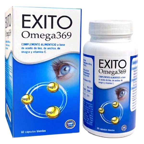 Exito Omega369 - Hỗ trợ tốt cho thị lực, làm giảm cholesterol trong máu (hộp 60 viên)