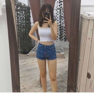 Áo Croptop 2s Trơn Cuốn Biên/TubeTop 2s Basic Kèm Ảnh+Clip Thật