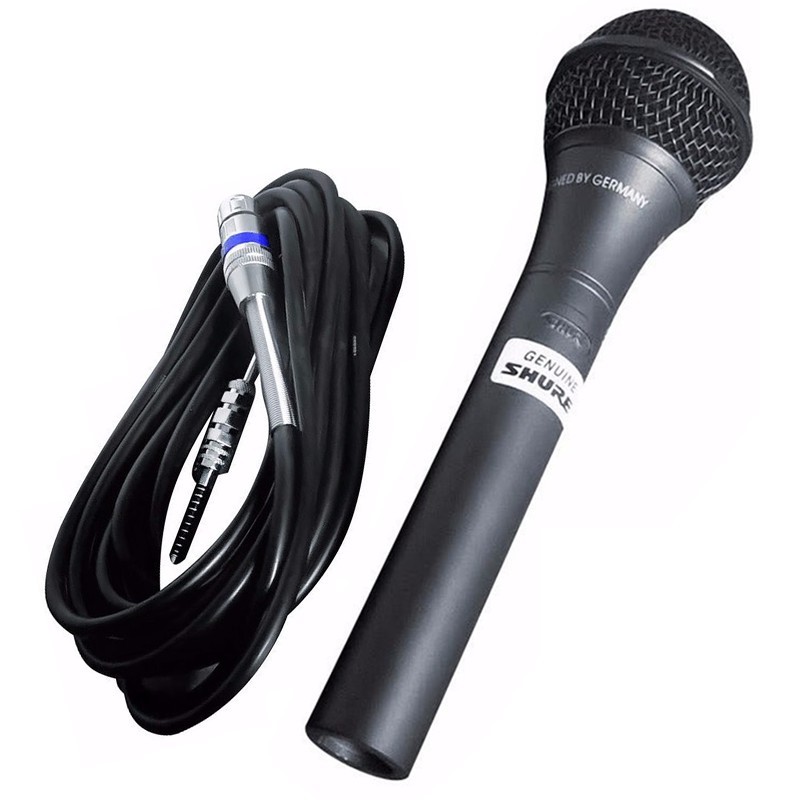 Micro Mic Karaoke Shure 959 Kèm dây micro 6m cao cấp chống hú