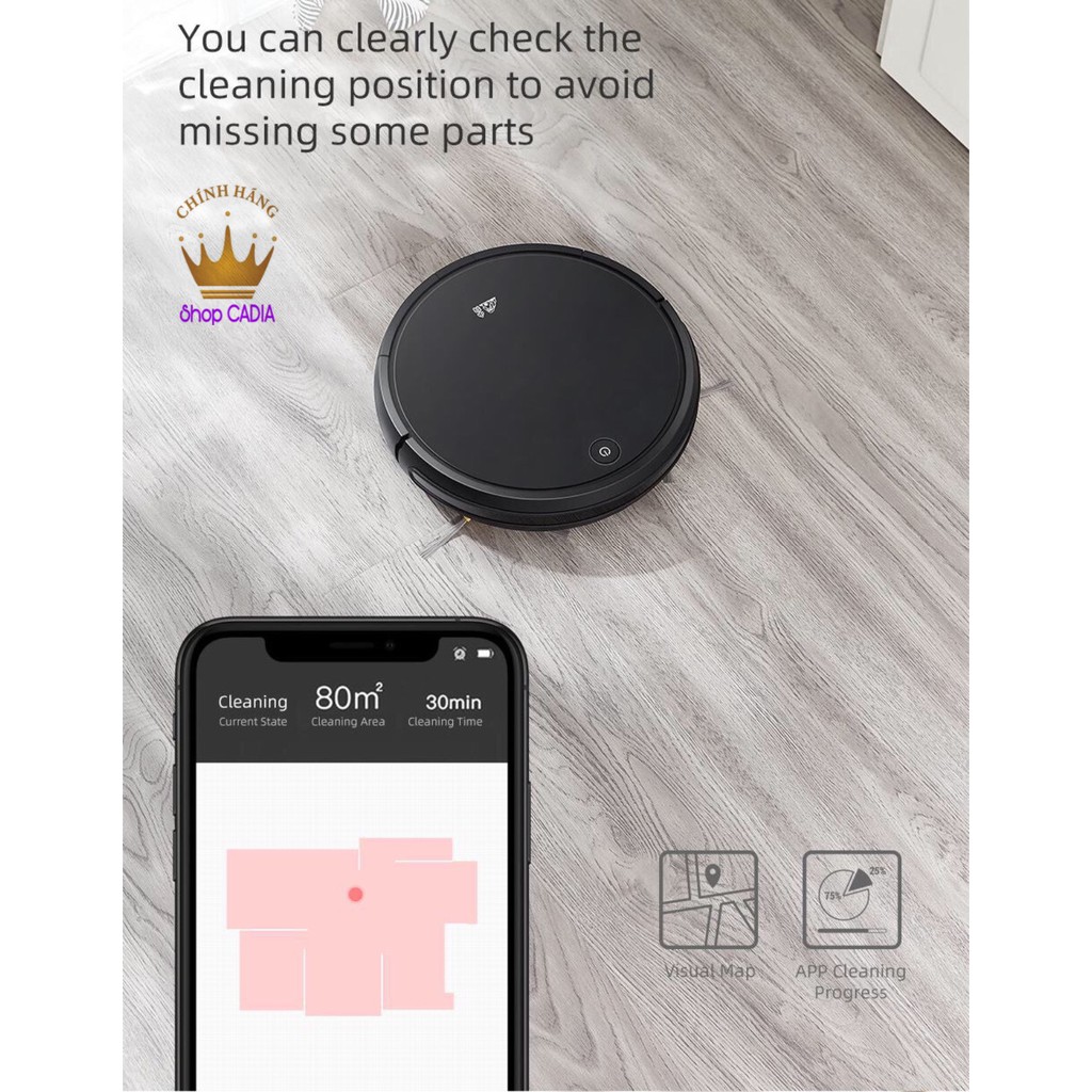 [HÀNG CHÍNH HÃNG] Robot Hút Bụi Lau Nhà Thông Minh PUPPYOO R30 Pro Lực Hút 1200 Pa [Bảo Hành 24 Tháng]