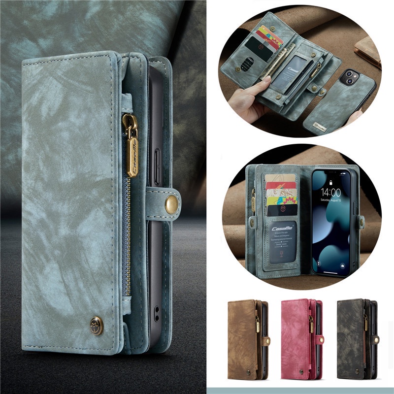 Caseme Bao Da Điện Thoại Nắp Lật Kèm Ngăn Đựng Thẻ Cho for iPhone 13 12 11 Pro Xs Max Xr X Giá Đỡ