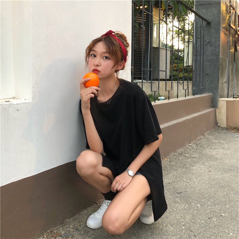 [Trợ giá] Áo xẻ vạt Ulzzang from rộng tay lỡ màu đen - Hàng có sẵn | WebRaoVat - webraovat.net.vn