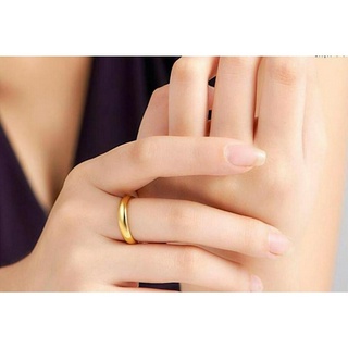 Nhẫn cưới trơn 2 chỉ mạ vàng ( hàng Thái Lan )