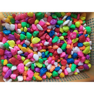 500g - Sỏi màu ngũ sắc dùng để trang trí bể cá cảnh