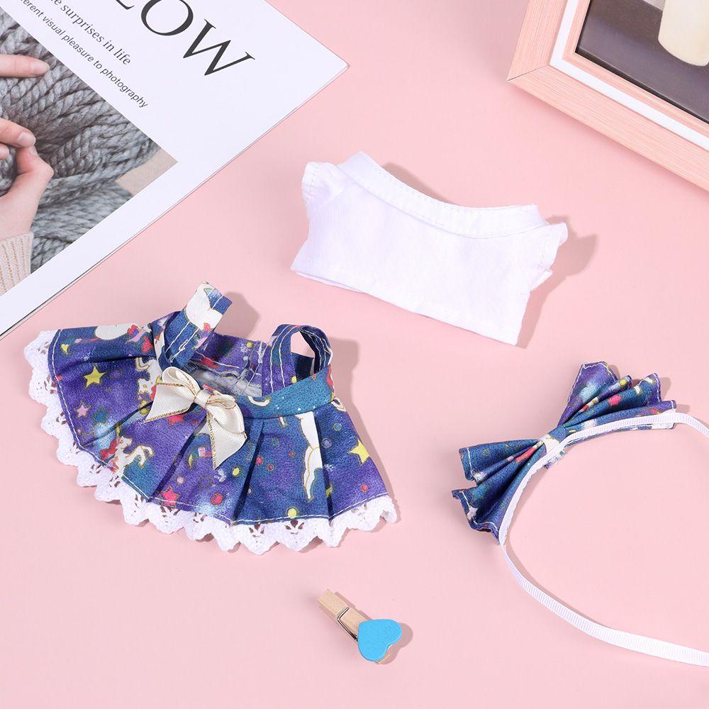 CLEVER Búp Bê 20CM Vải Cotton Họa Tiết Hoạt Hình Dễ Thương