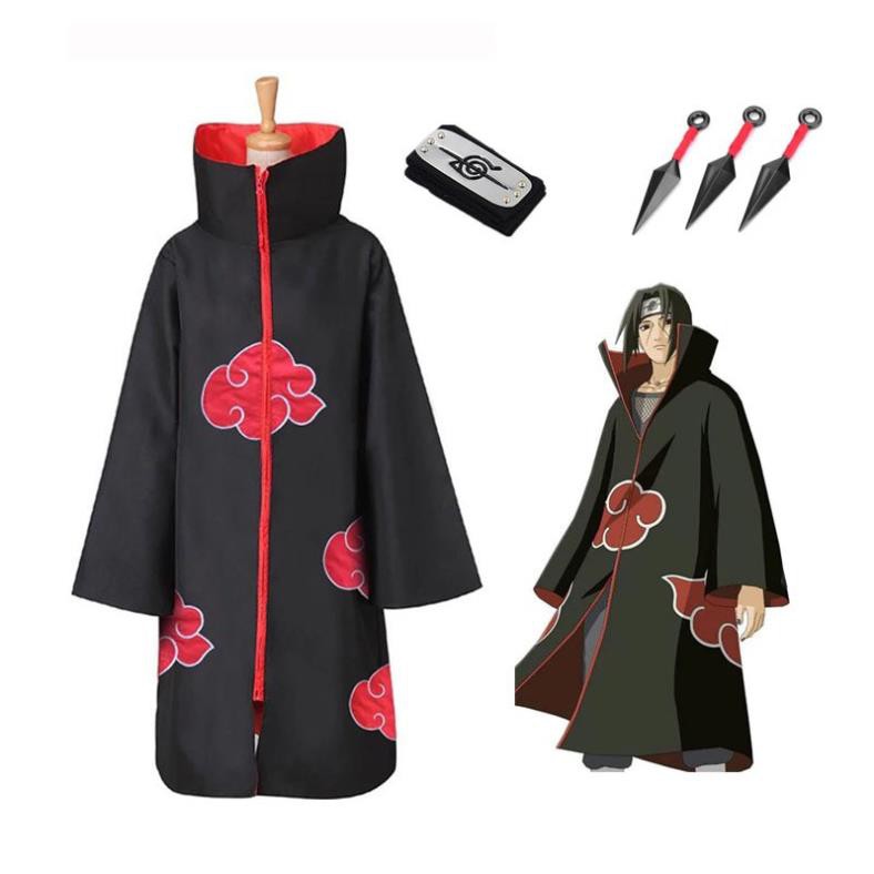 HOT SALE - Áo Choàng Hóa Trang Nhân Vật Naruto Akatsuki / Uchiha Itachi