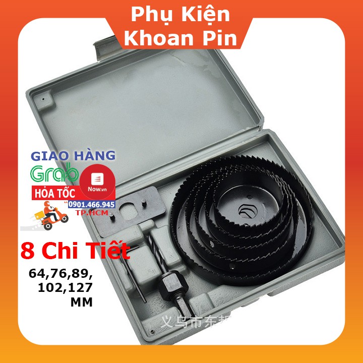 Mũi Khoan Đục Gỗ, Bộ Khoét Lỗ Tròn Mũi Khoét Gỗ 11 Chi Tiết Bộ Dụng Cụ Khoét Lỗ 11 Chi Tiết (Gỗ, Thạch Cao, Nhôm) (P002)